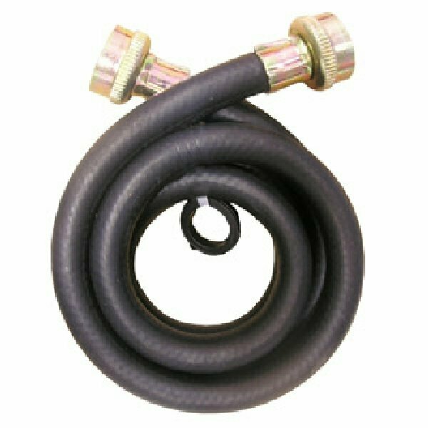 Lasco Washing Machine Hose, 3/4 in Inlet, FHT Inlet, 3/4 in Outlet, FHT Outlet, Rubber Tubing, 4 ft L 16-1704